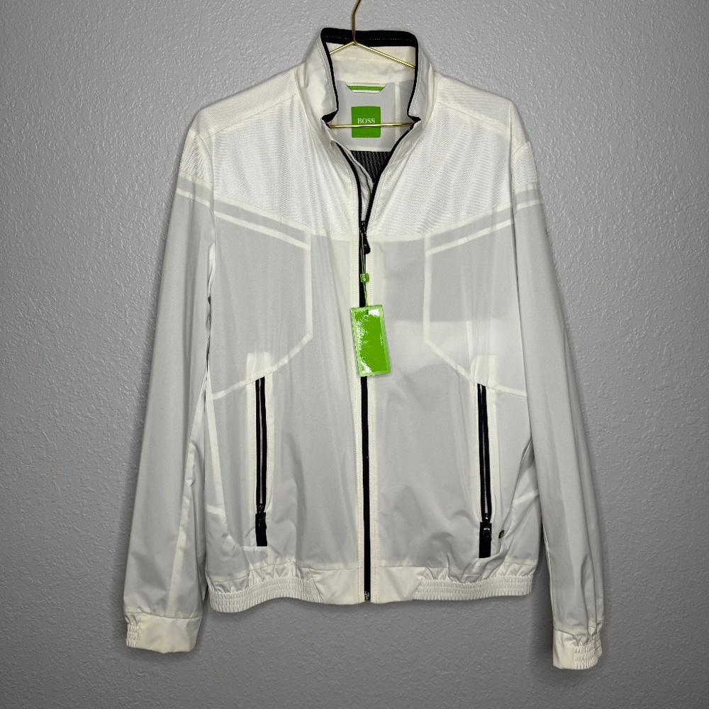 NWT White Hugo‎ Boss nylon jacket size X-Large